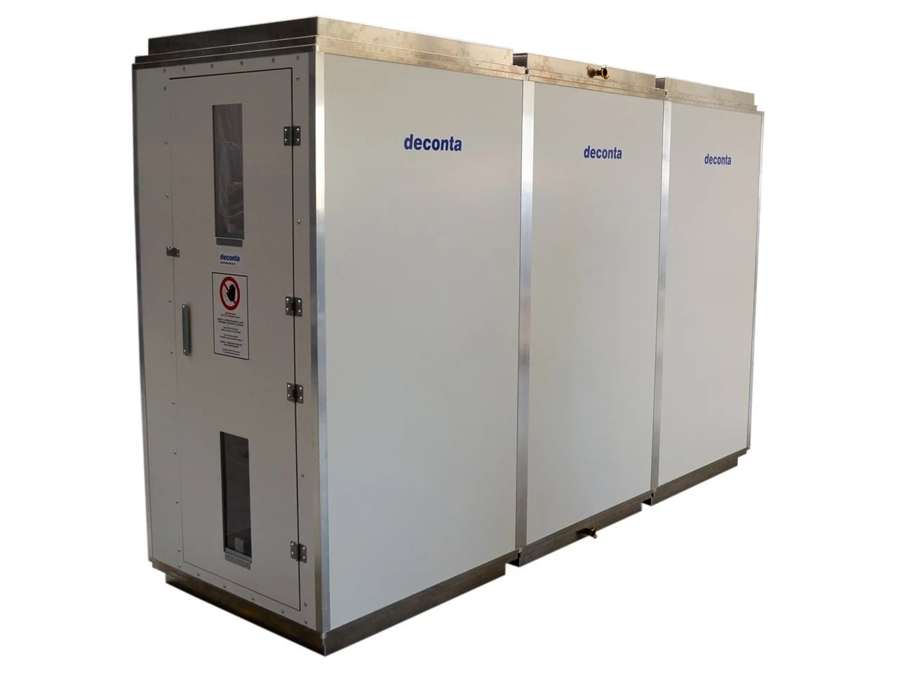 sistema modular de descontaminación de amianto para personas