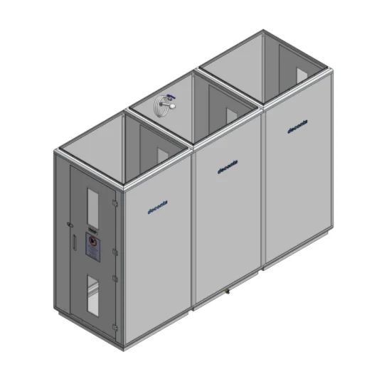 Cabina descontaminación amianto desmontable ECO NEXT 1000