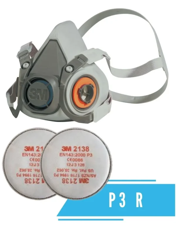 Máscara Reutilizable para amianto 3M + Filtros P3