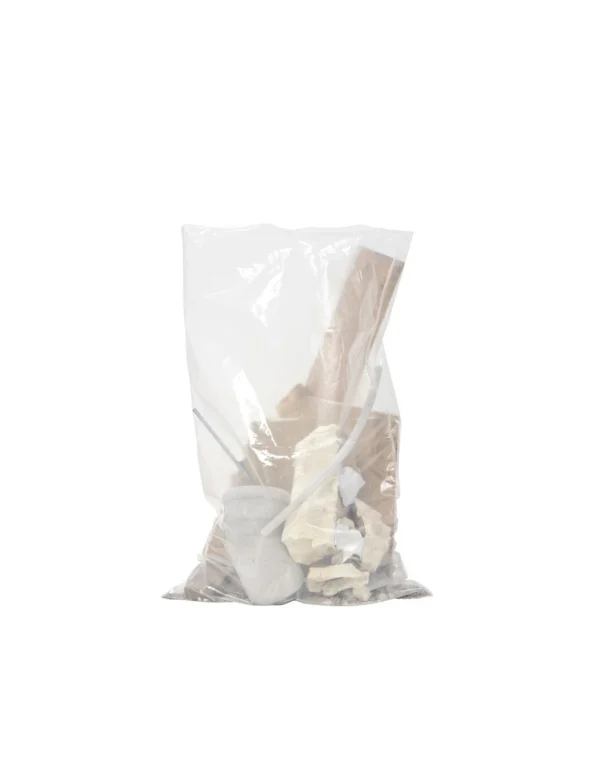 Rollo 25 uds | Bolsas para Amianto transparente 70x110 cm / 25 kg